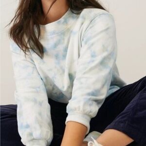 Anthropologie Pilcro & the Letterpress Elayna Tie-Dye Sweatshirt Blue Large